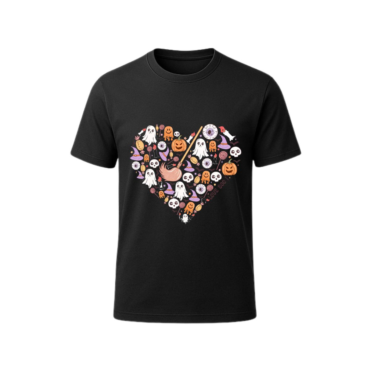 AQUA&MODA - Polo 100% Algodón Estilo Clasico Unisex AquaModa Logo Corazon Halloween POCHW4