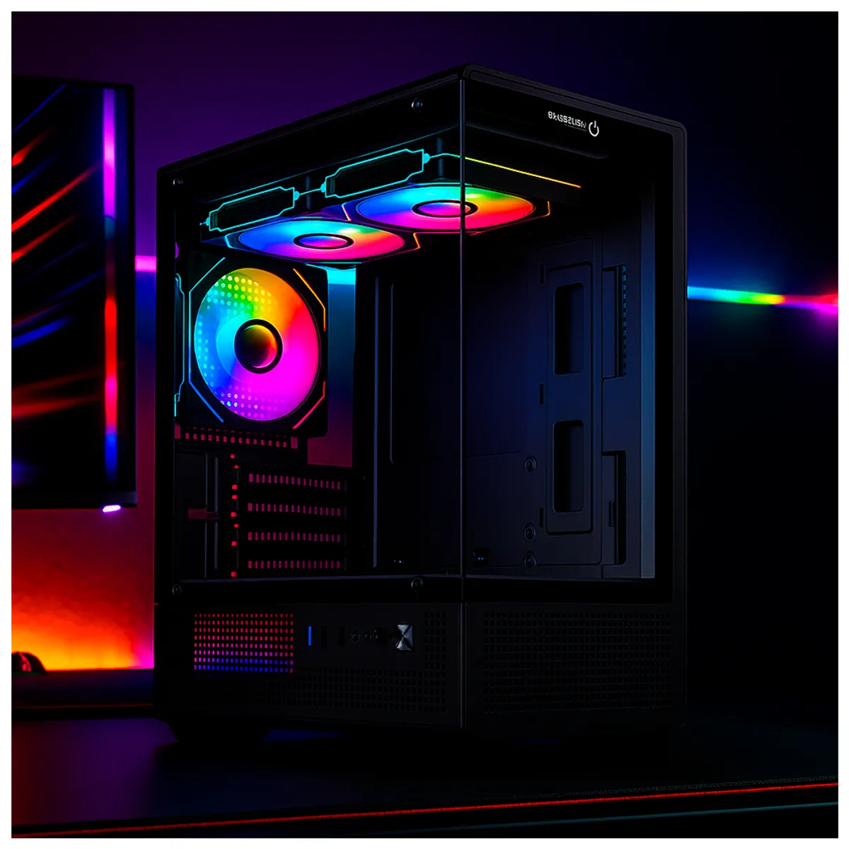 ENKORE - Case Gamer Enkore Inspire Negro Micro Atx 3 Fan Argb Usb 3.0