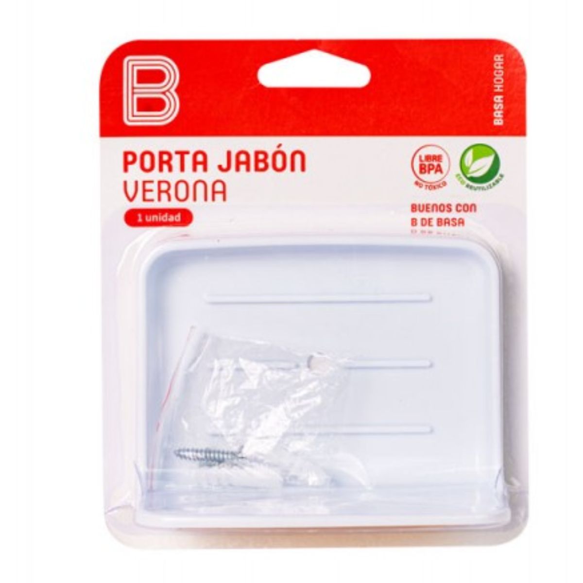 BASA - Porta Jabon Modelo Verona Basa - Blanco