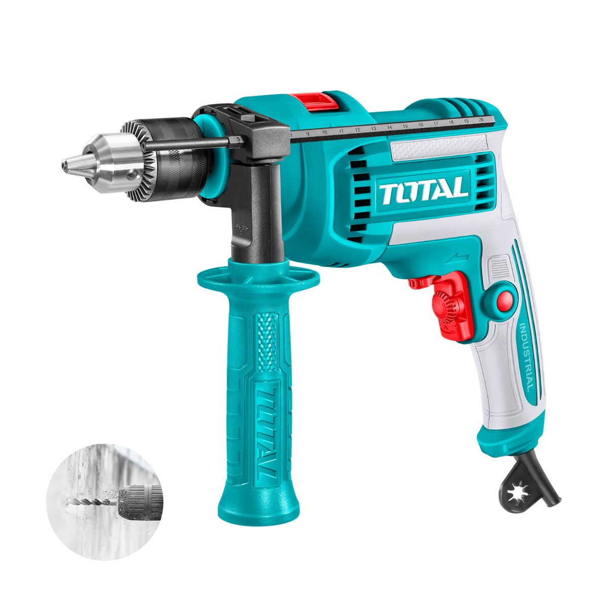 TOTAL TOOLS - Taladro Percutor 710w 13mm Veloc0-3000rpm Total - Tg1071366