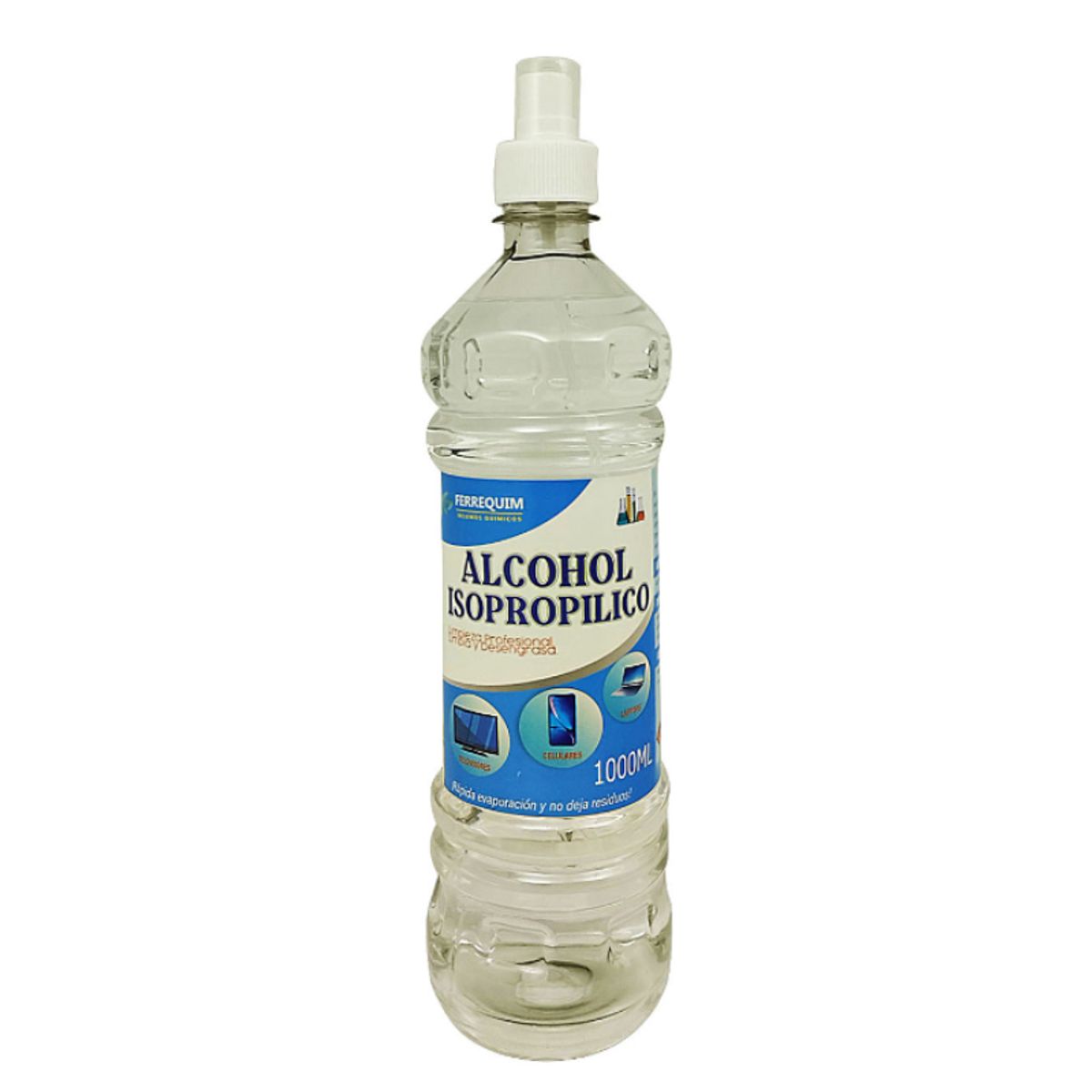 GENERICO - Alcohol Isopropílico 1 Litro 1000ml 99% concentración con Atomizador
