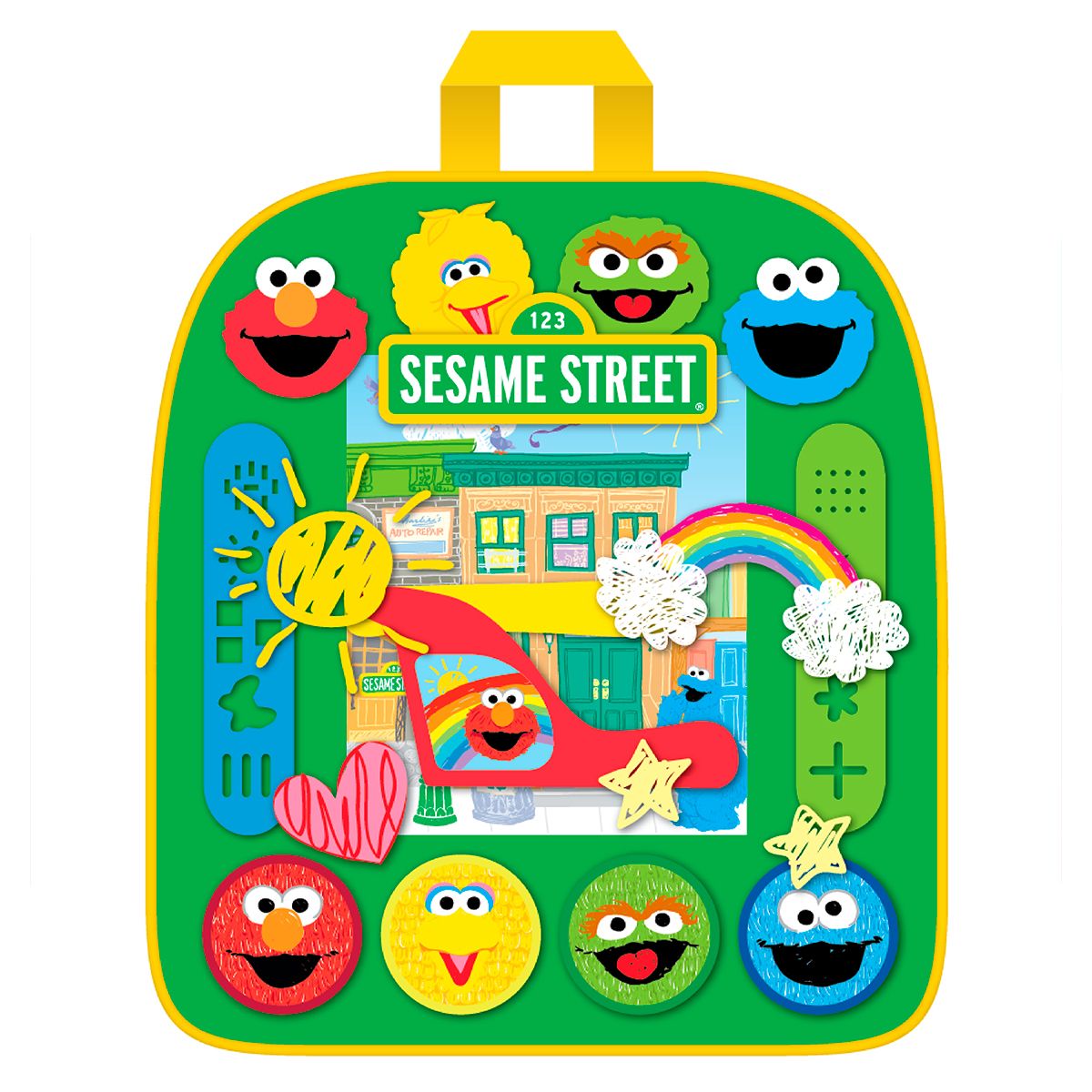 RED RIDGE - MOCHILA DE ACTIVIDADES CON PLASTILINAS DE PLAZA SESAMO SESAME STREET