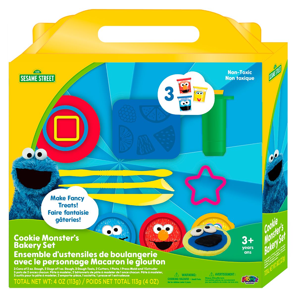 RED RIDGE - PLASTILINAS DE PLAZA SESAMO PASTELERIA MONSTRUO COME GALLETAS SESAME STREET