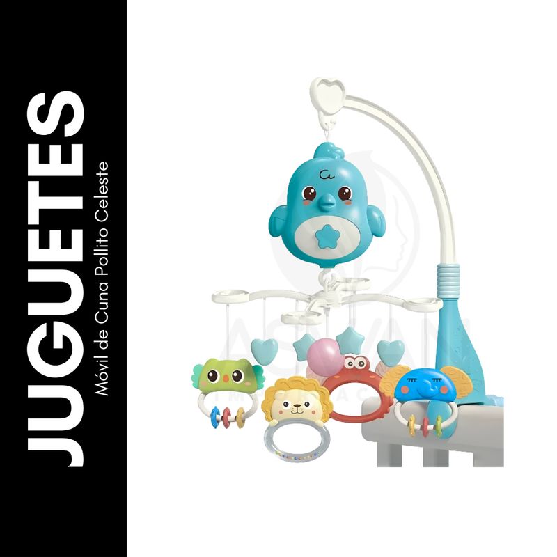 GENERICO - Móvil de Cuna Pollito Celeste