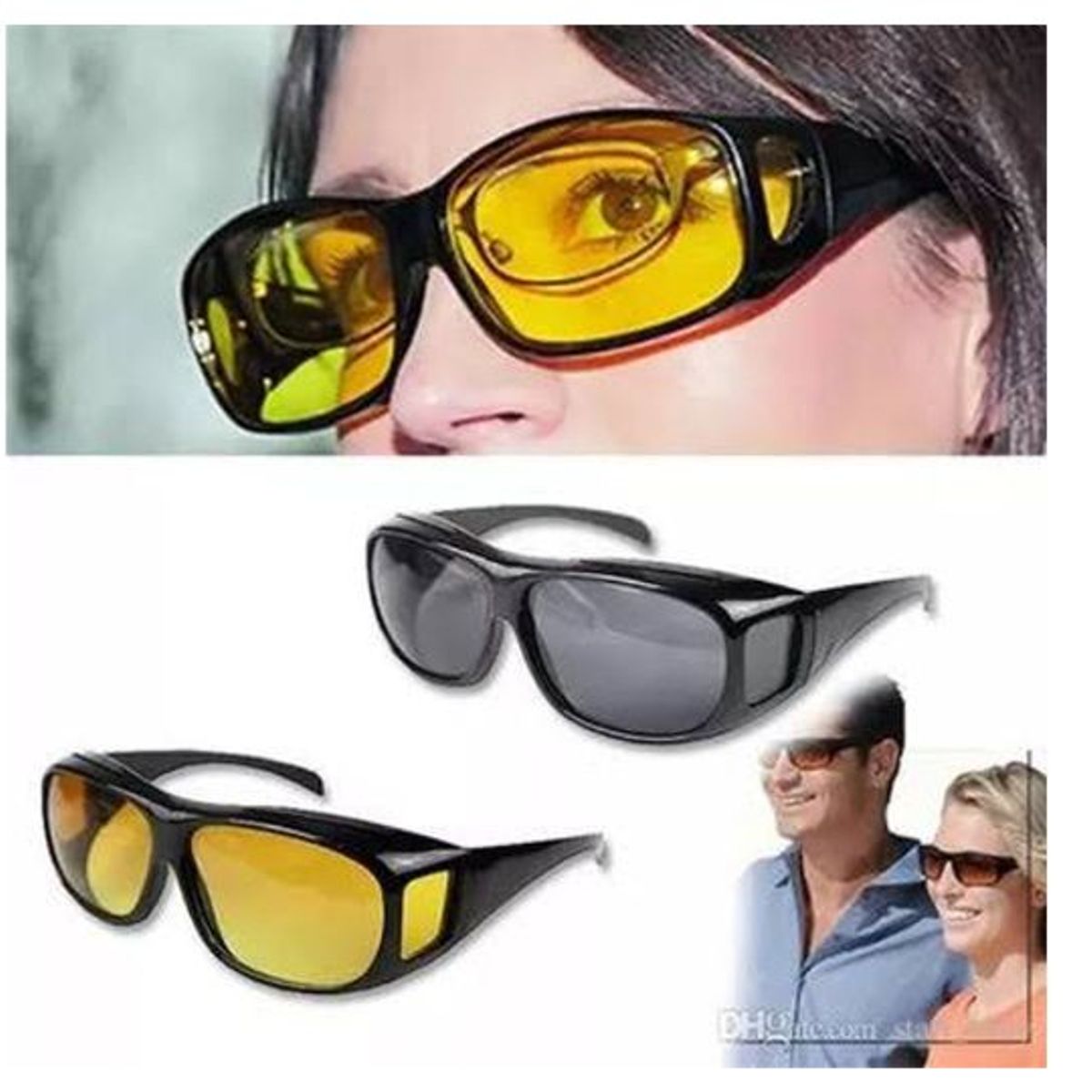 GENERICO - Lentes Doble HD Gafas Día y Noche para Manejo con Super Visión