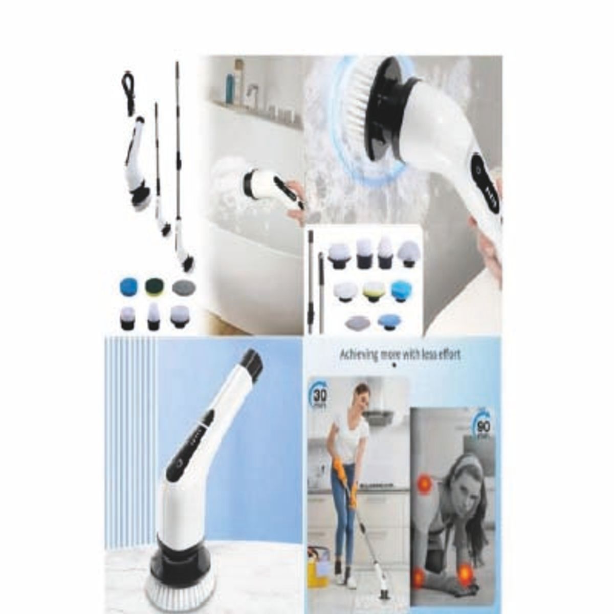 GENERICO - HERRAMIENTA DE LIMPIEZA ELÉCTRICA 9 EN 1