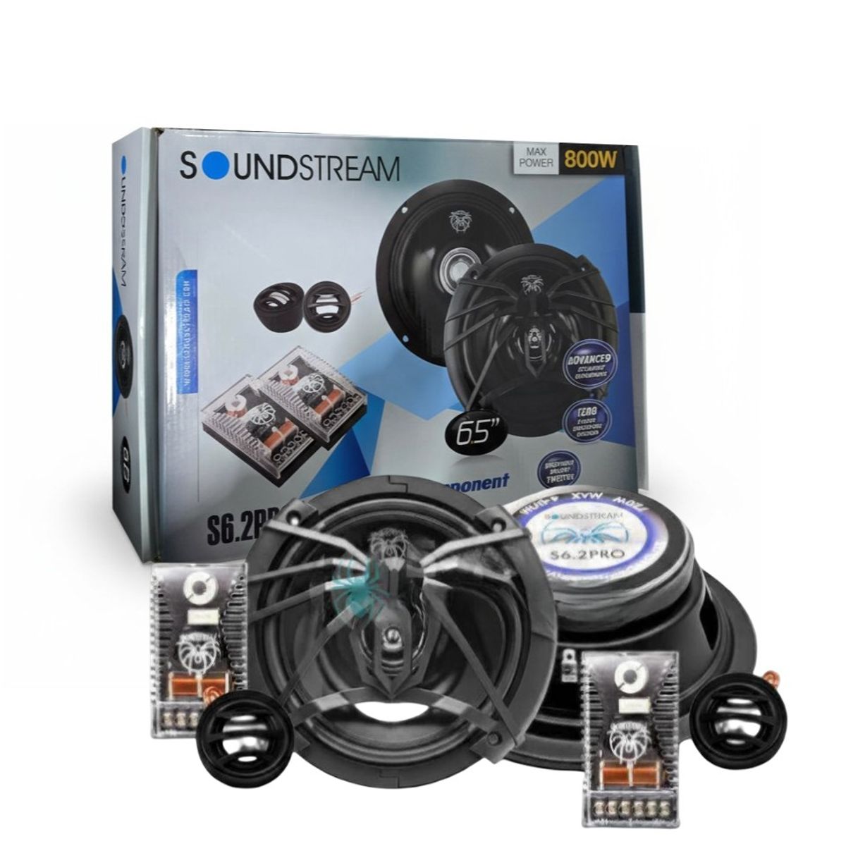 GENERICO - Set Componentes Soundstream  800w S6.2pro 6,5puLG