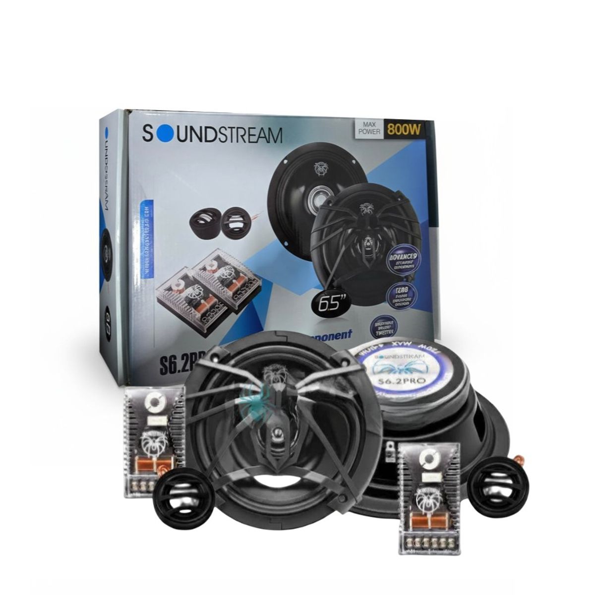GENERICO - Set Componentes Soundstream  800w S6.2pro 6,5puLG
