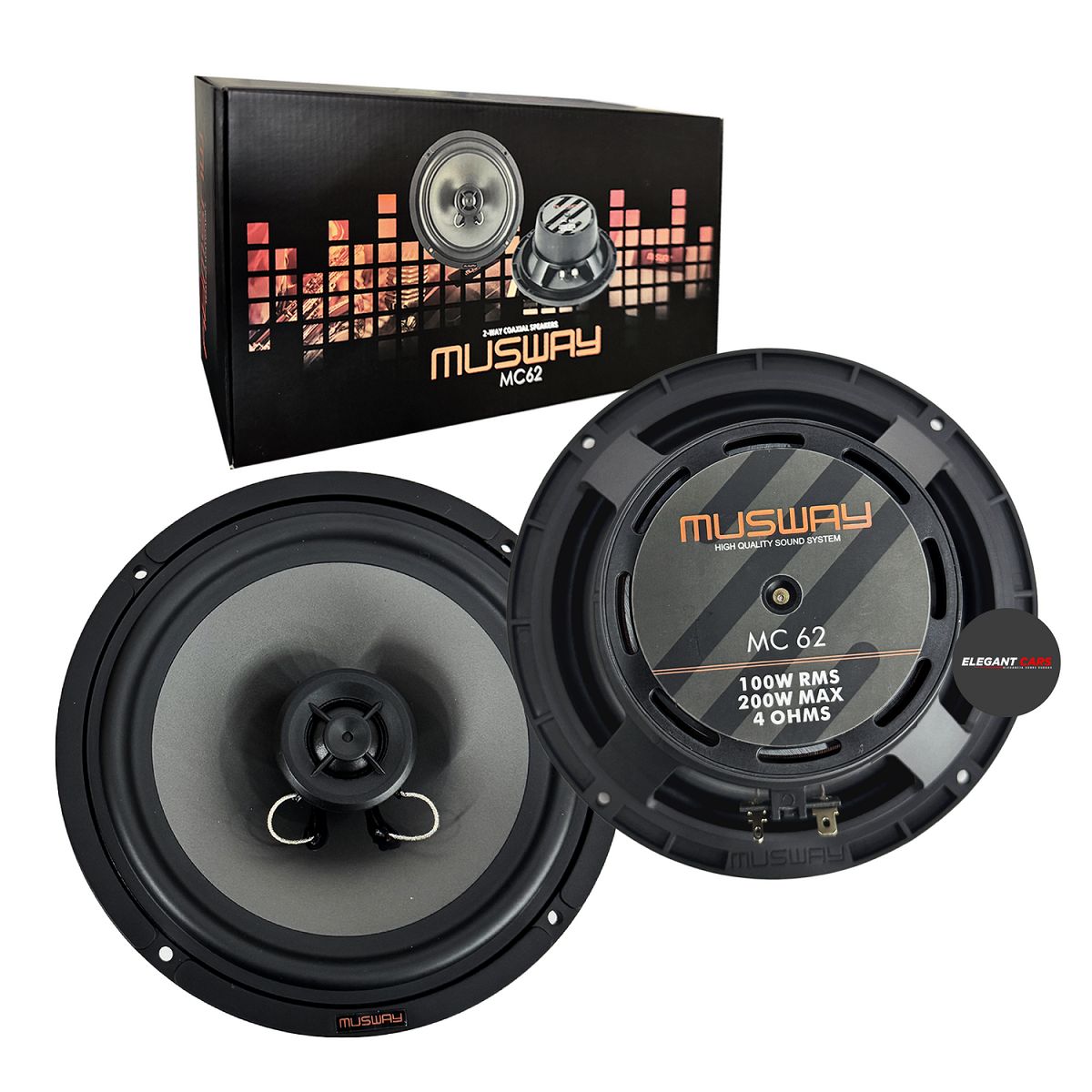 GENERICO - Parlantes Coaxial Musway Mc62 Mc Series 6.5  200w Peak Power