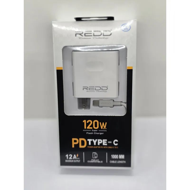 GENERICO - CARGADOR PARA CELULAR REDD TIPO PD  120W 12A