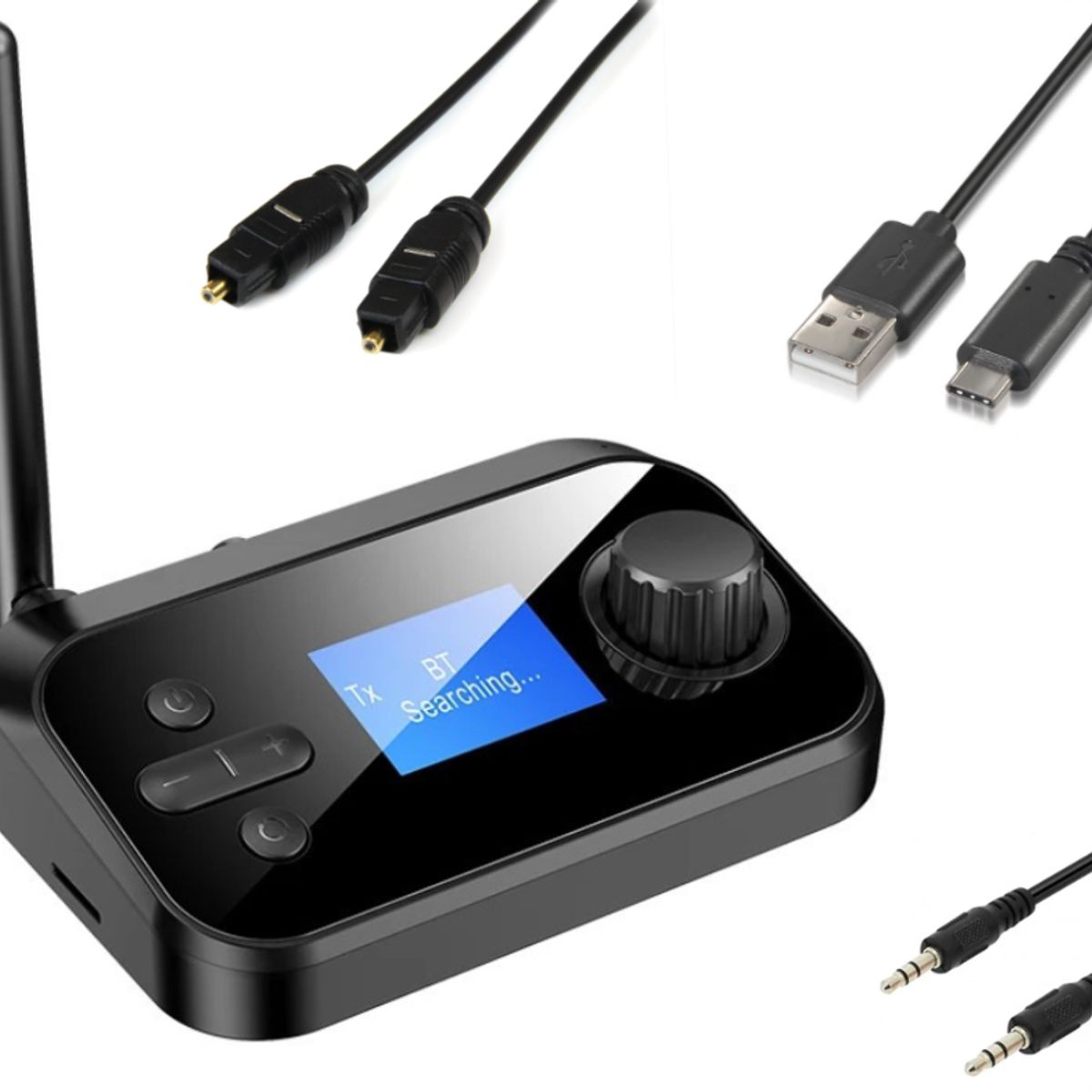 GENERICO - Receptor y transmisor de Audio Bluetooth multifunción inalámbrico Coaxial óptico AUX de 35mm C41