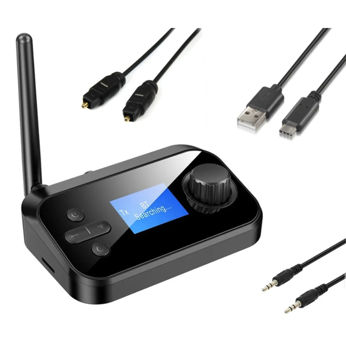 GENERICO - Receptor y transmisor de Audio Bluetooth multifunción inalámbrico Coaxial óptico AUX de 35mm C41
