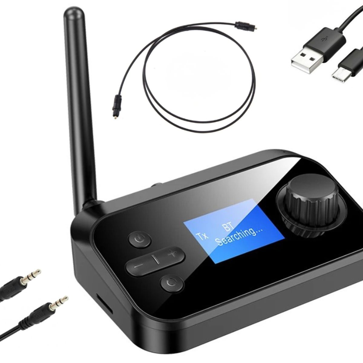 GENERICO - Receptor y transmisor de Audio Bluetooth multifunción inalámbrico Coaxial óptico AUX de 35mm C41