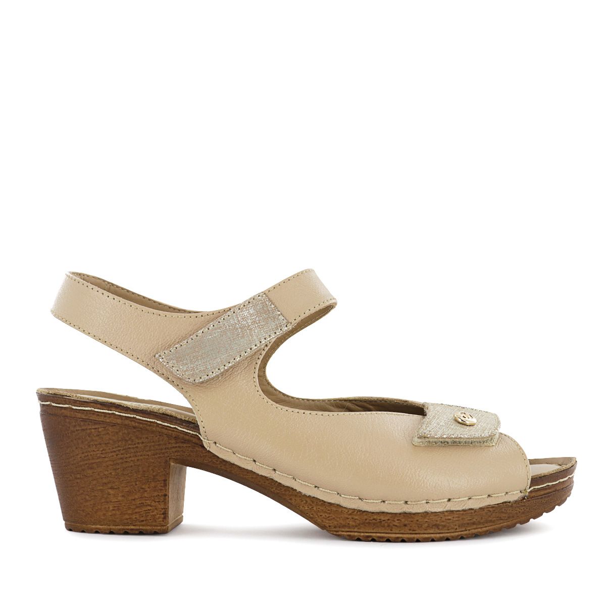 ECCO - Sandalia Ecco Cuero Mujer Mika16 Latte