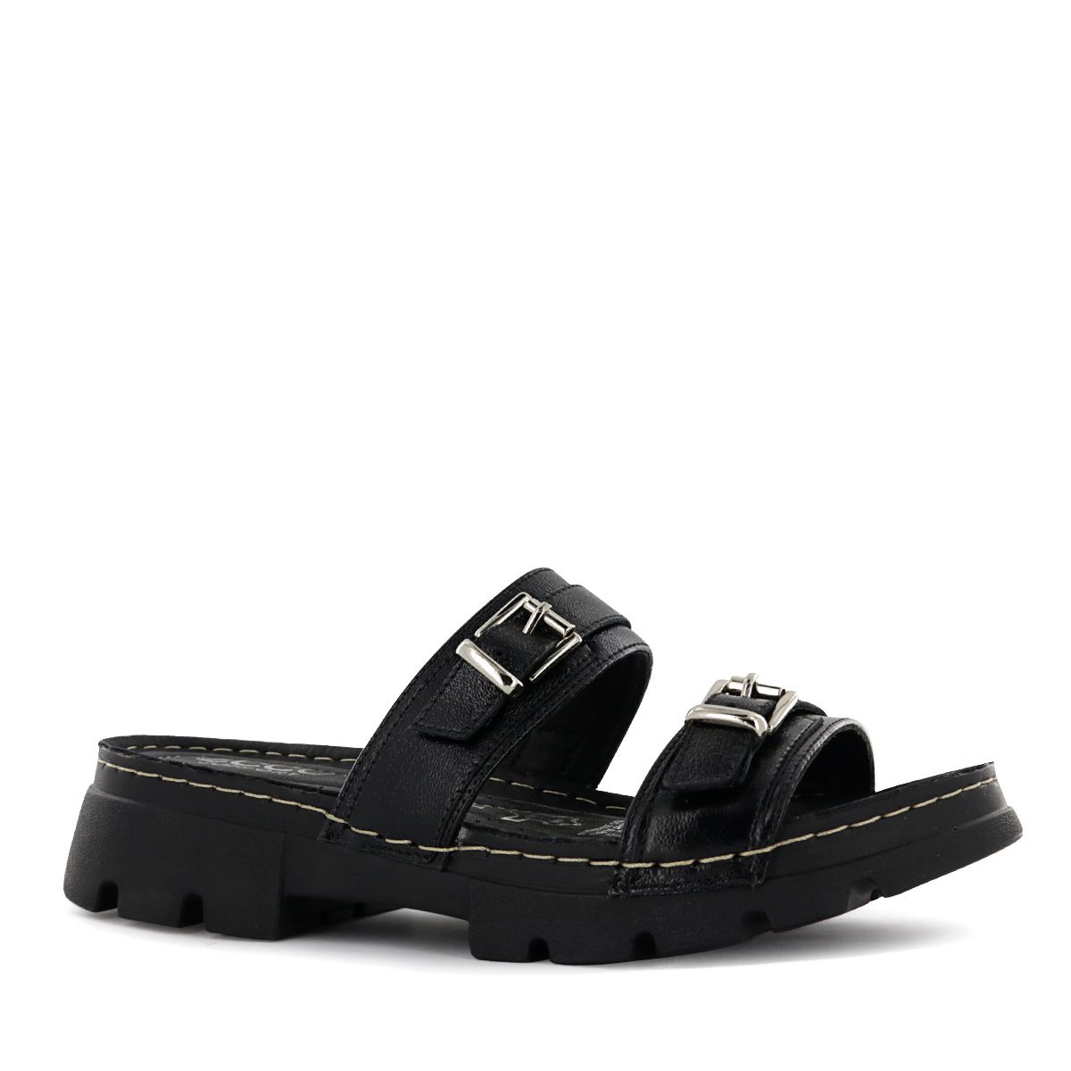 ECCO - Sandalia Ecco Cuero Charol Mujer Nakia03 Negro