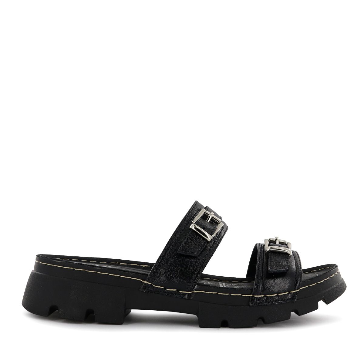 ECCO - Sandalia Ecco Cuero Charol Mujer Nakia03 Negro