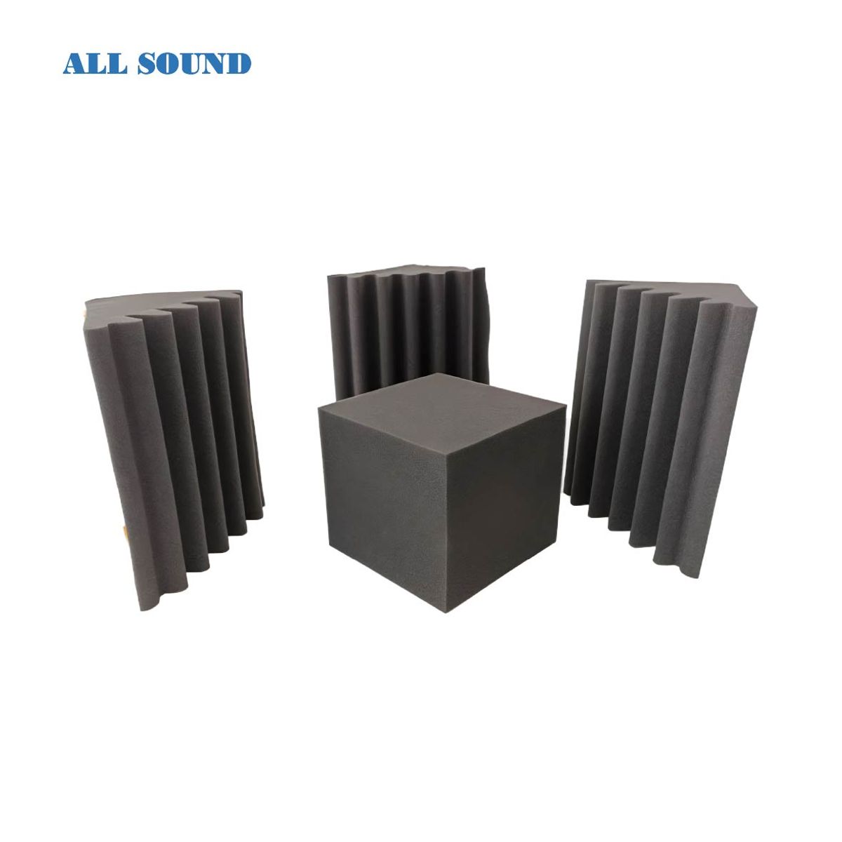 ALL SOUND - TRAMPA DE BAJO / ESQUINERO CON AUTOADHESIVO 8 PIEZAS