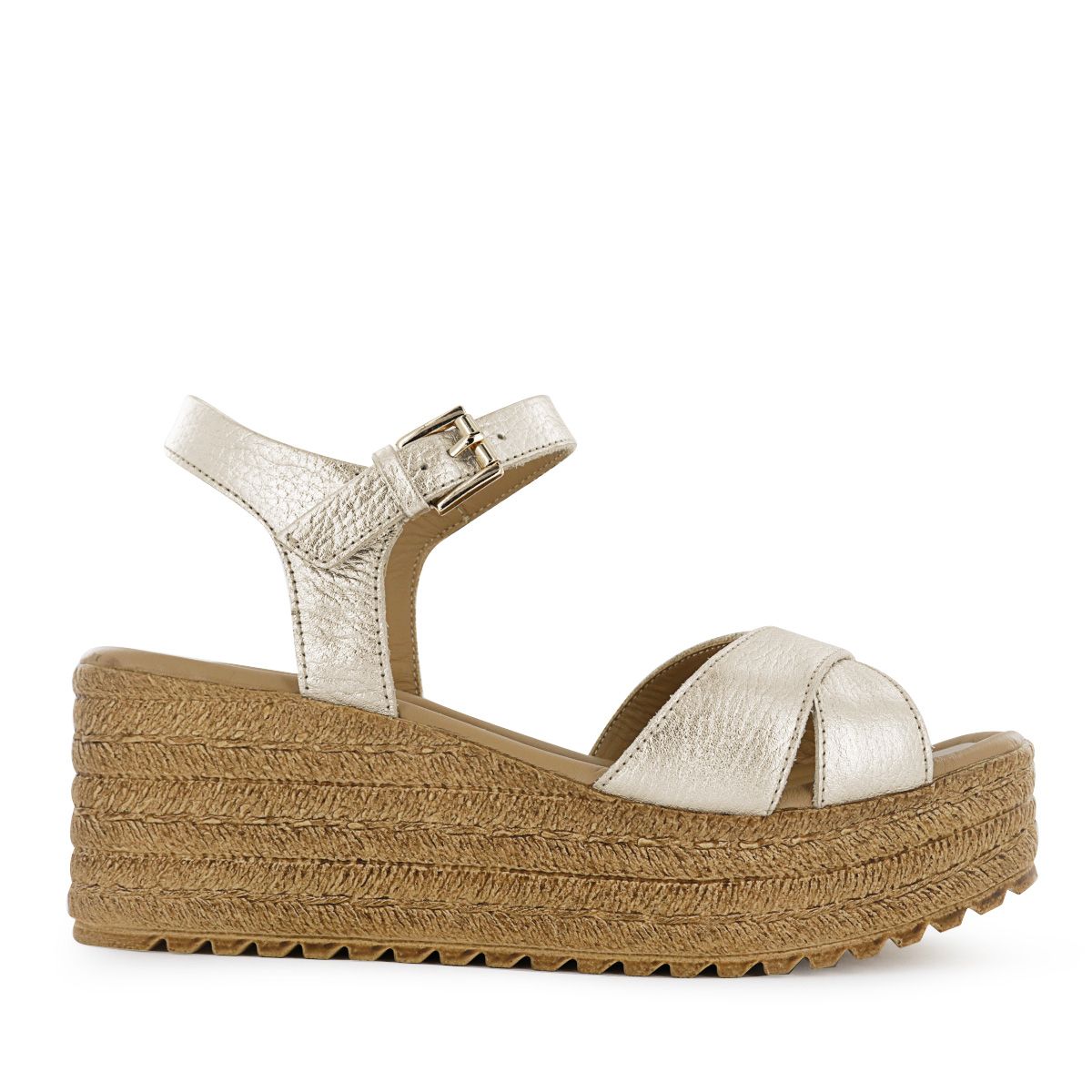 ECCO - Sandalia Ecco Cuero Folia Mujer Mircela03 Oro