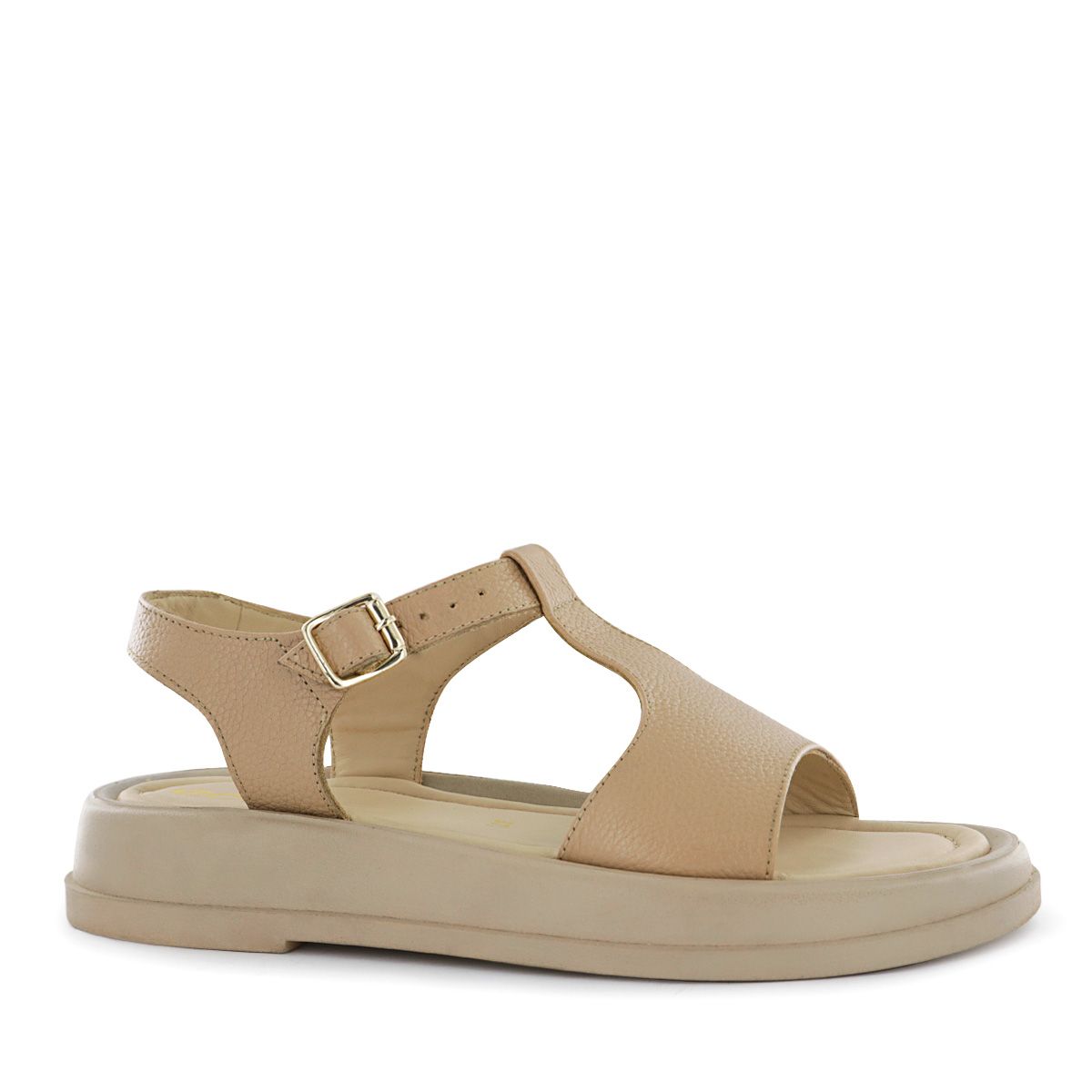 ECCO - Sandalia Ecco Cuero Mujer Beth01 Moca Latte