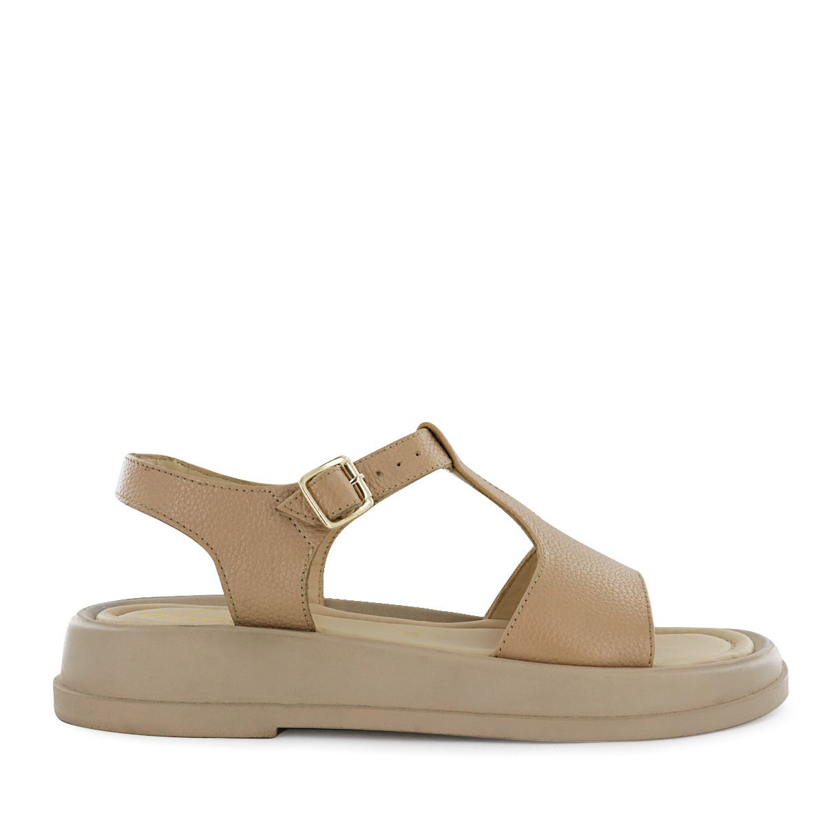 ECCO - Sandalia Ecco Cuero Mujer Beth01 Moca Latte