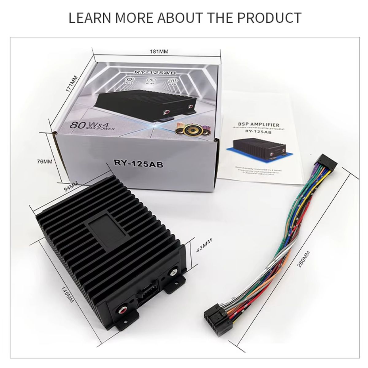 GENERICO - Amplificador De Potencia Dsp Tda7851 Para Radio Android Univ