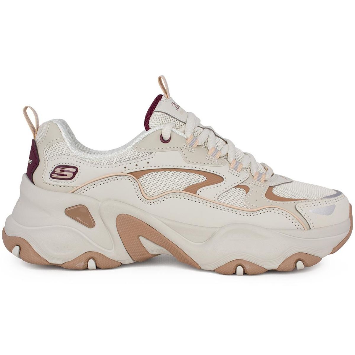 SKECHERS - Zapatilla Skechers DLites 50-Upgraded 150520OWBR Beige para Mujer