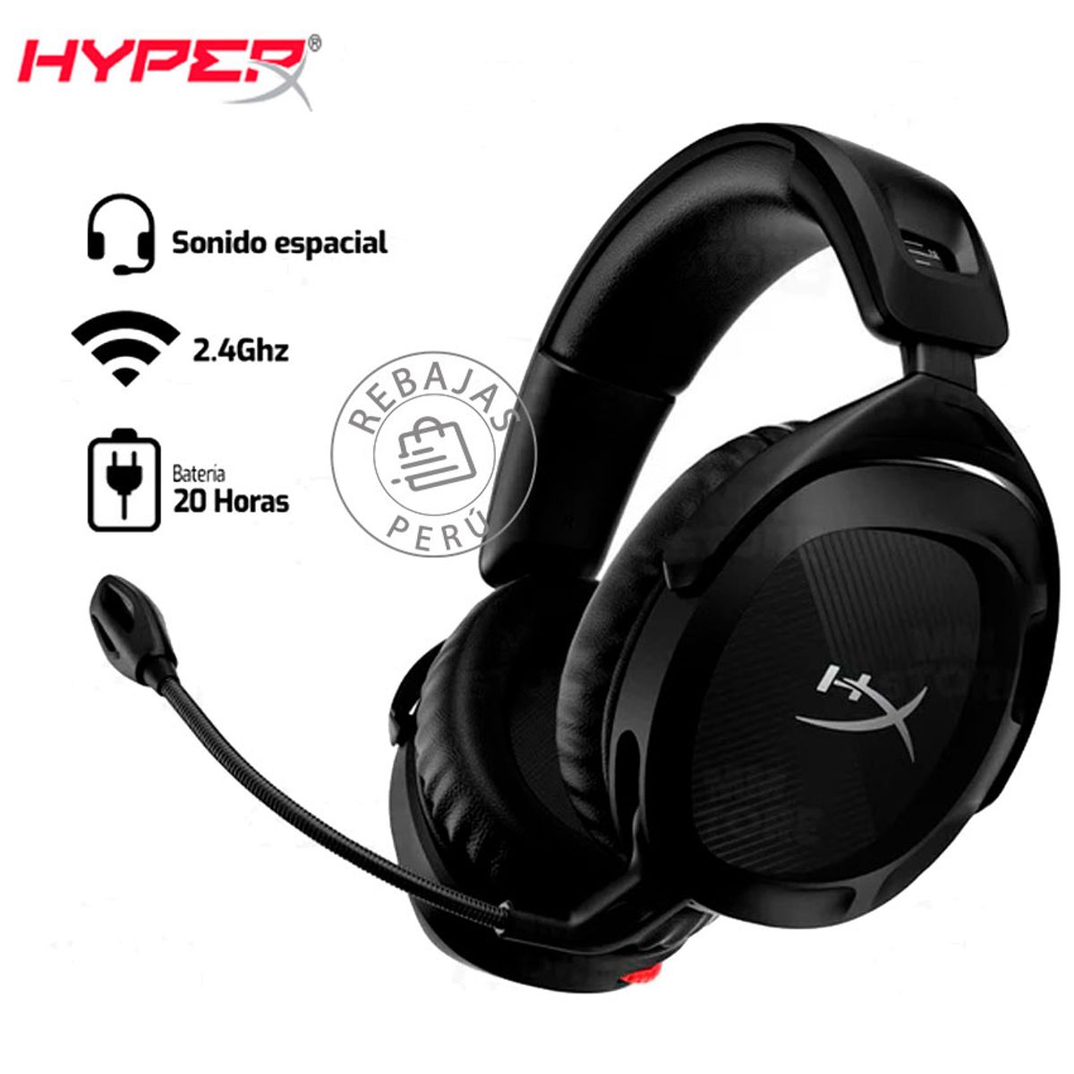 HYPERX - Audífonos Gamer HyperX Cloud 2 Wireless con Micrófono y DTS