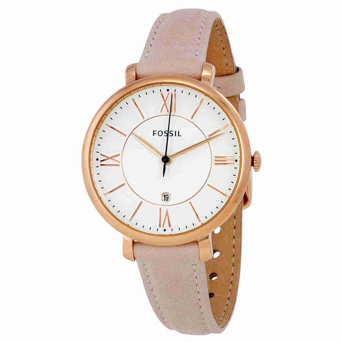 FOSSIL - Reloj Fossil Jacqueline ES3988 Rose gold De Cuero Piel Para Mujer