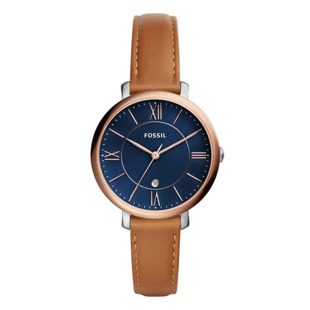 FOSSIL - Reloj Fossil Jacqueline ES4274 Marrón De Cuero Piel Para Mujer