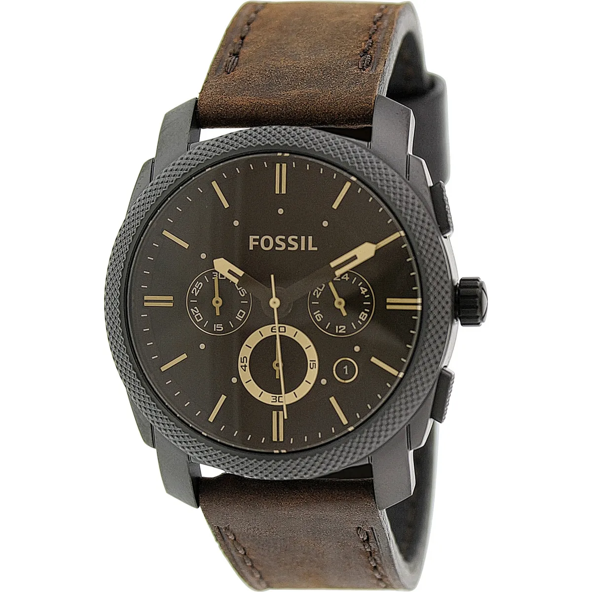 FOSSIL - Reloj Fossil Modern Machine FS4656 Marrón De Cuero Piel Para Hombre