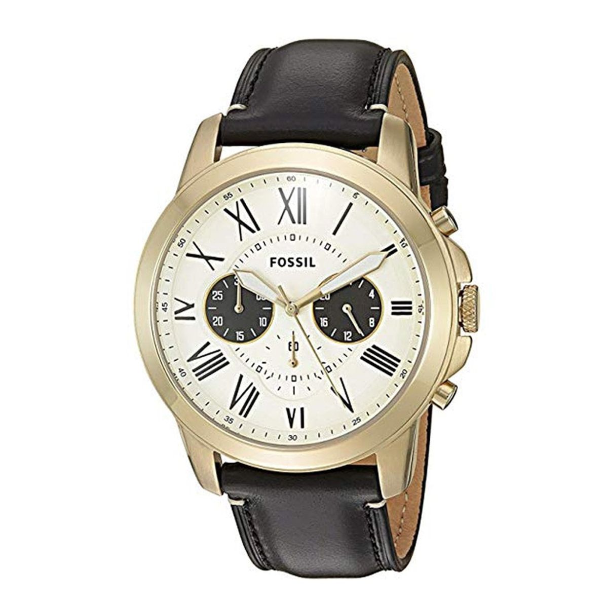 FOSSIL - Reloj Fossil Grant FS5272 Negro De Cuero Piel Para Hombre