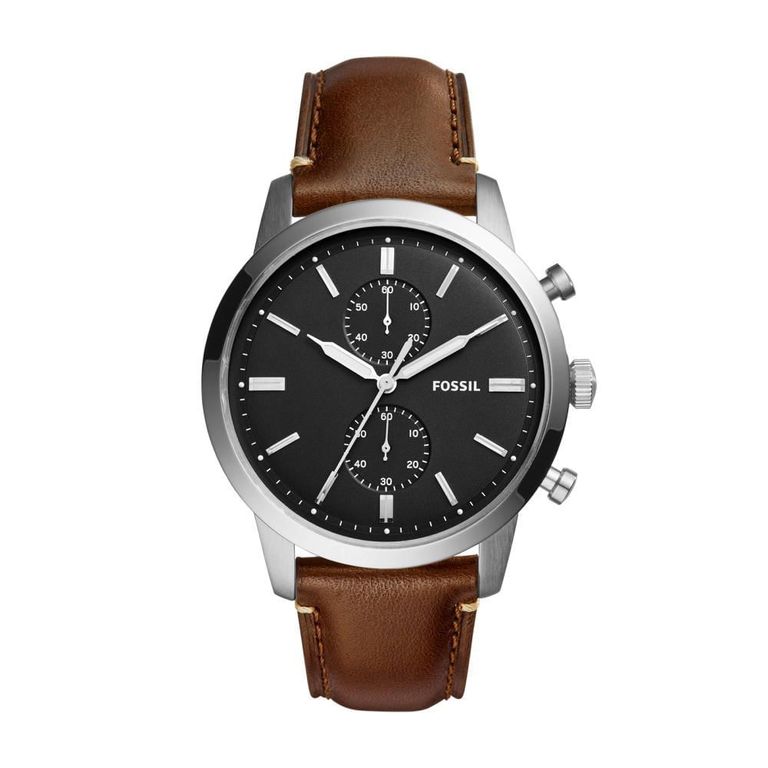 Reloj Fossil Townsman FS5280 Marrón De Cuero Piel Para Hombre FOSSIL ...