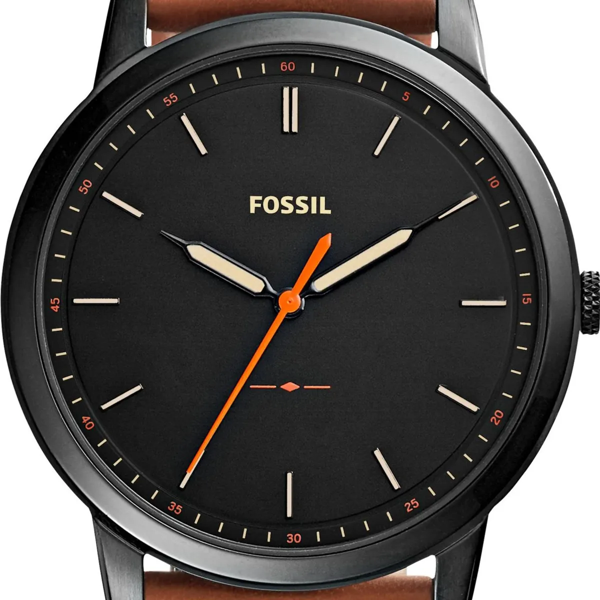 FOSSIL - Reloj Fossil Minimalist FS5305 Marrón De Cuero Piel Para Hombre