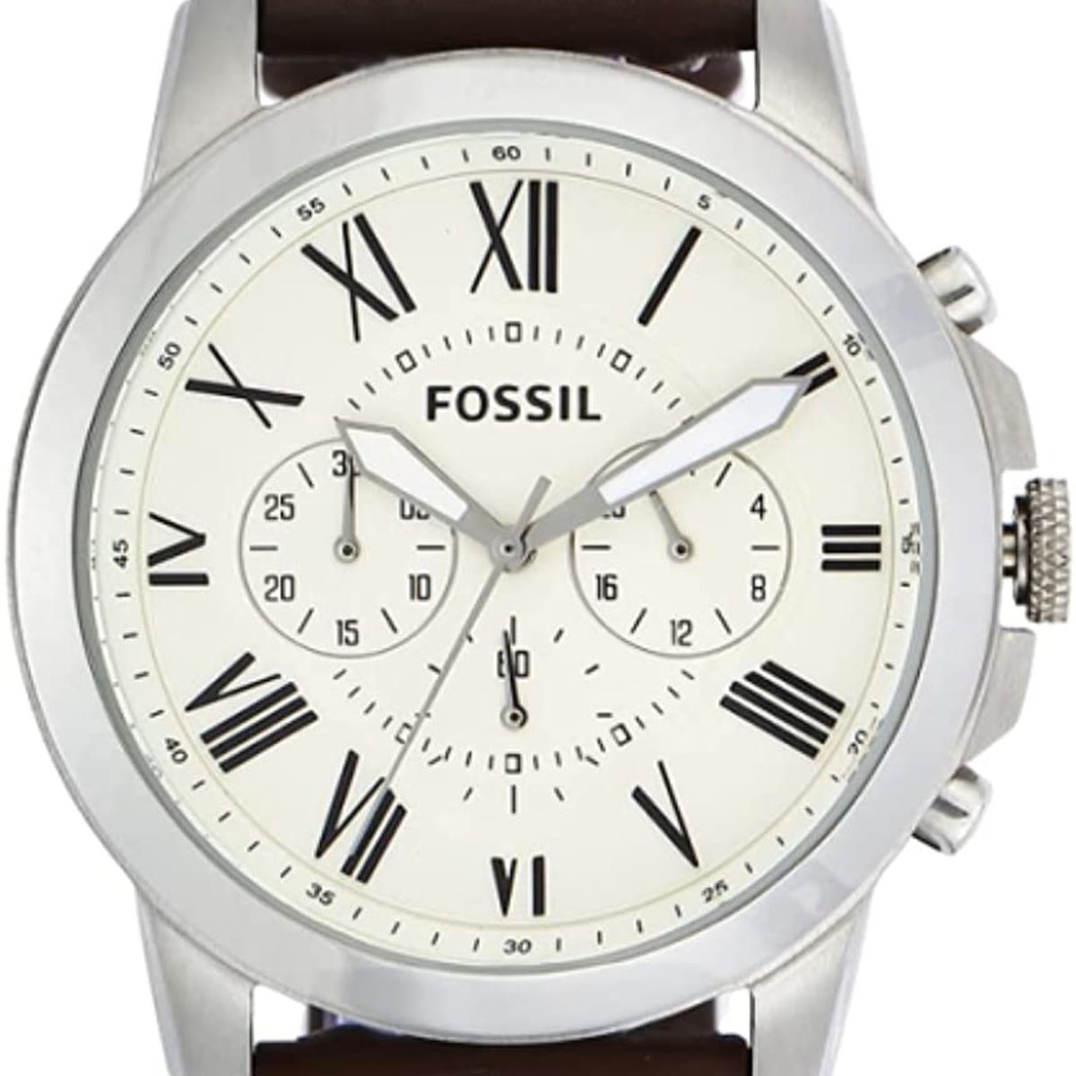 FOSSIL - Reloj Fossil Grant FS4735 Marrón De Cuero Piel Para Hombre