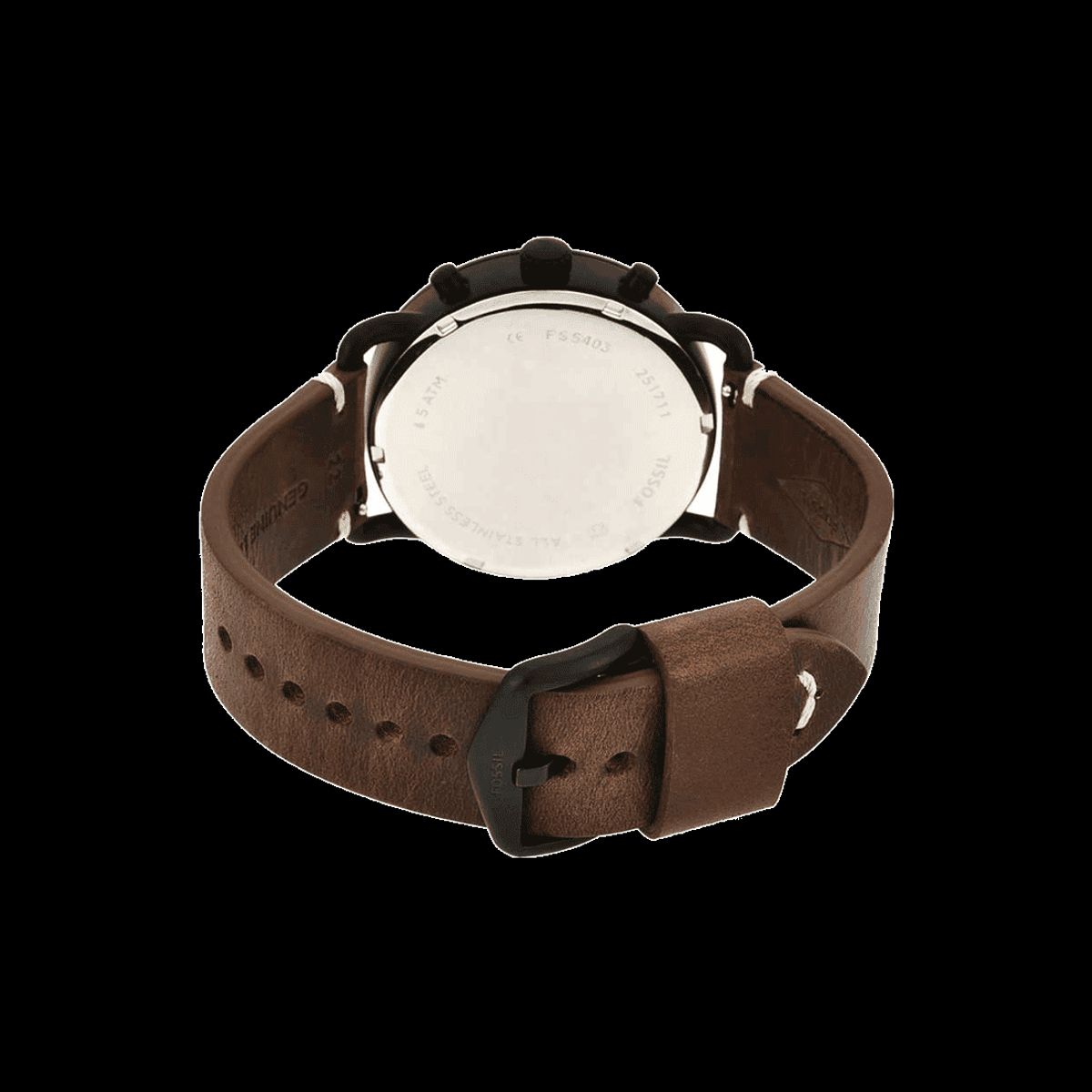 FOSSIL - Reloj Fossil Commuter FS5403 Marrón De Cuero Piel Para Hombre
