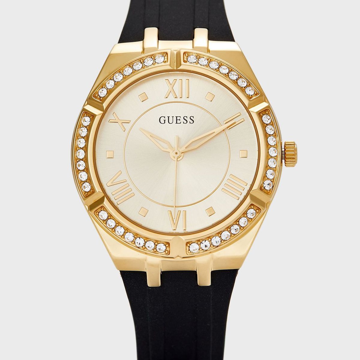 GUESS - Reloj Guess Cosmo GW0034L1 Negro De Silicona Para Mujer