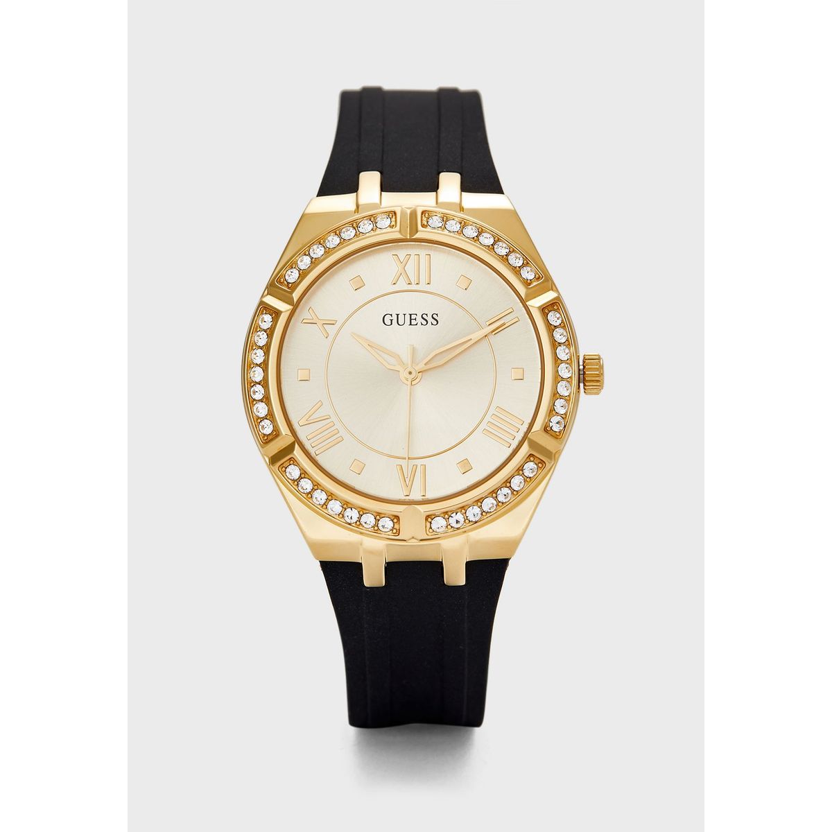GUESS - Reloj Guess Cosmo GW0034L1 Negro De Silicona Para Mujer