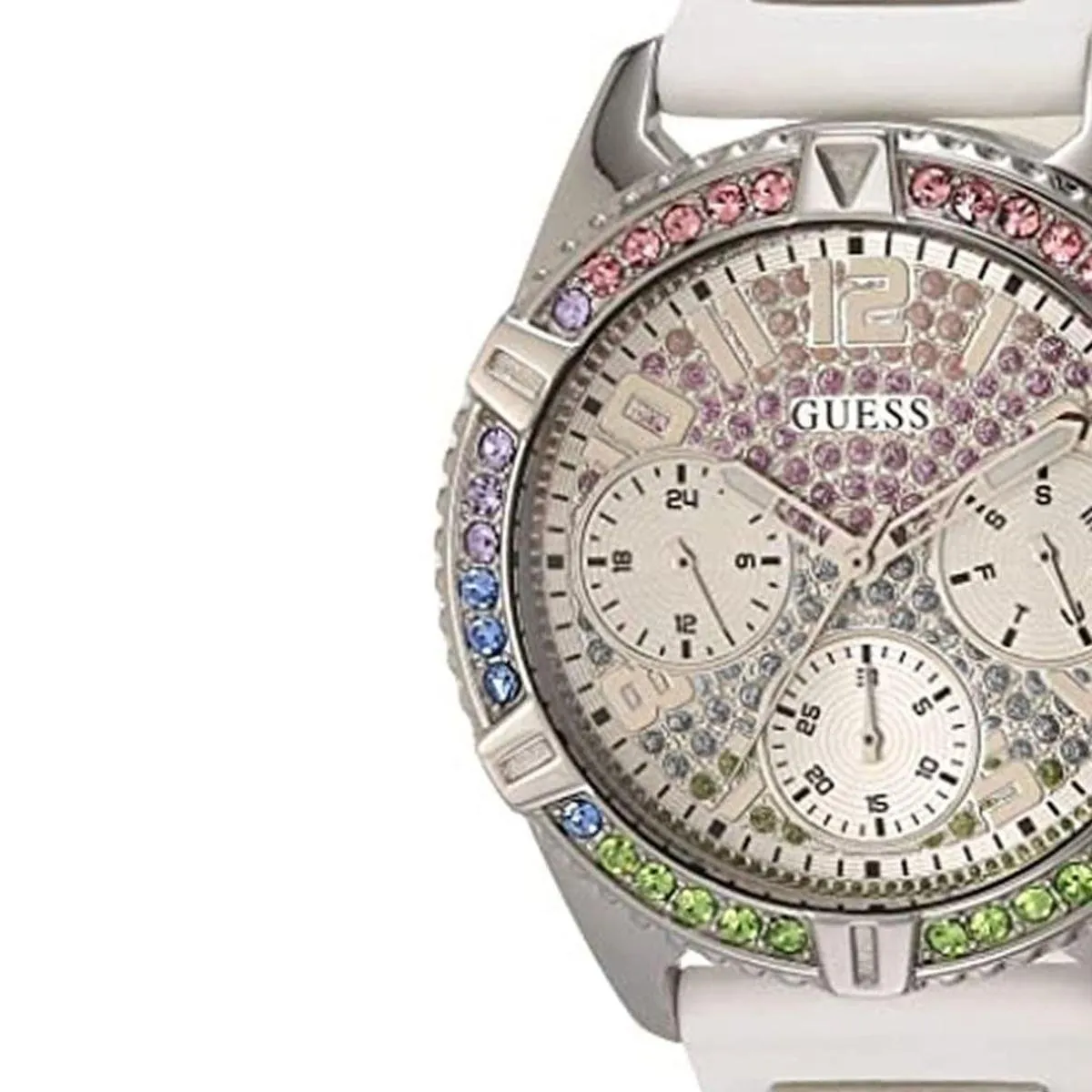GUESS - Reloj Guess Lady Frontier GW0045L1 Blanco De Silicona Para Mujer