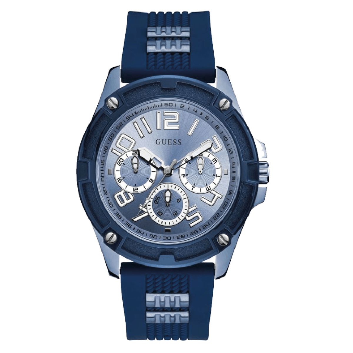 GUESS - Reloj Guess Delta GW0051G4 Azul De Silicona Para Hombre