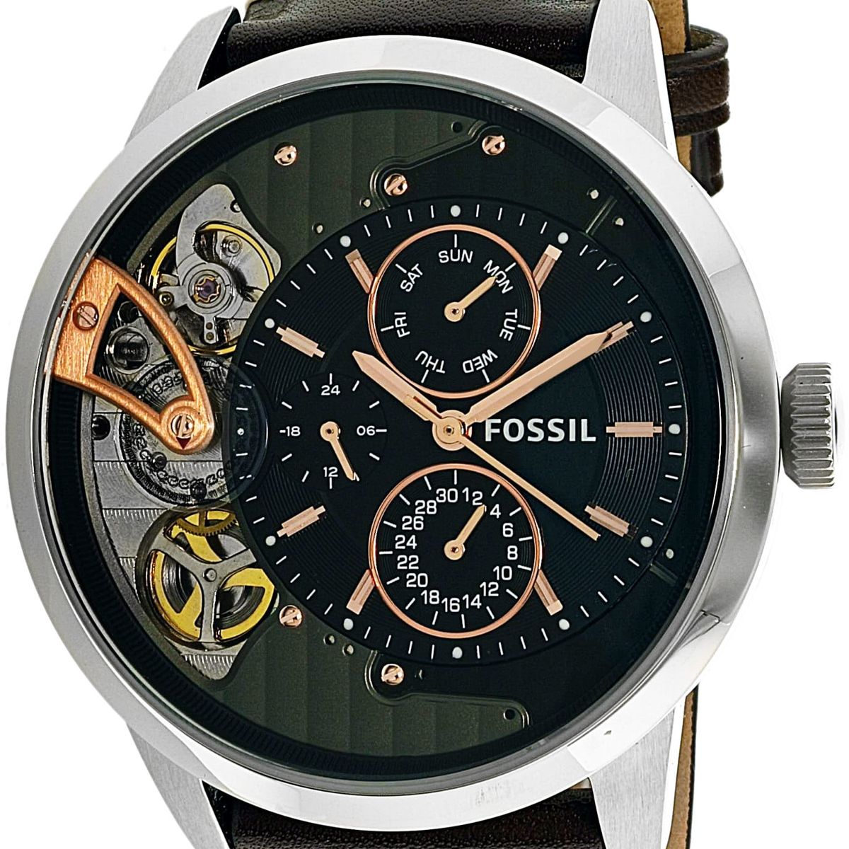 FOSSIL - Reloj Fossil Townsman ME1163 Marrón De Cuero Piel Para Hombre