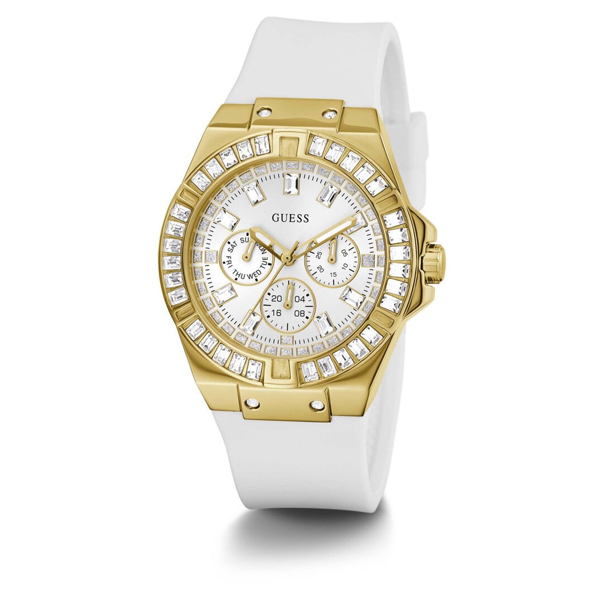 GUESS - Reloj Guess Venus GW0118L5 Blanco De Silicona Para Mujer