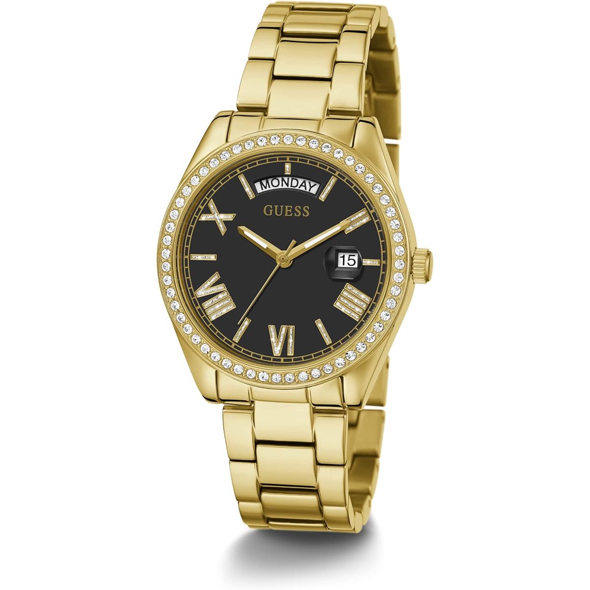 GUESS - Reloj Guess Luna GW0307L2 Dorado De Acero inoxidable Para Mujer