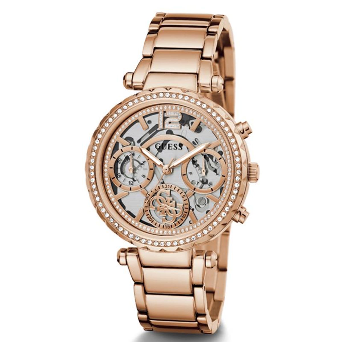 GUESS - Reloj Guess Solstice GW0403L3 Rose gold De Acero inoxidable Para Mujer