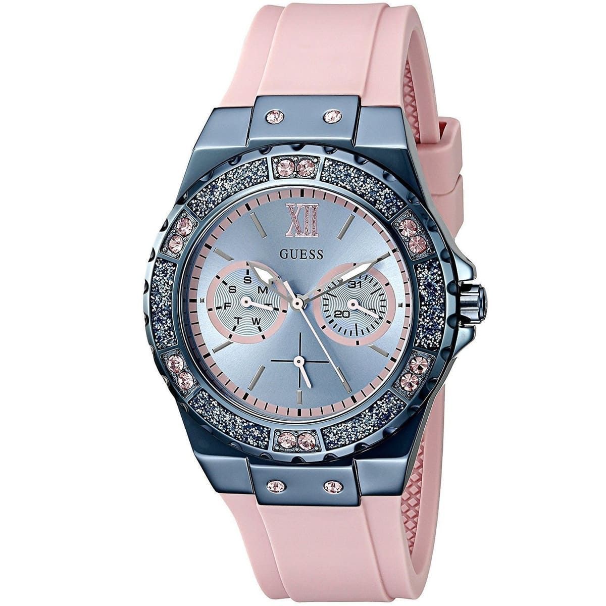 GUESS - Reloj Guess Classic W0775L5 Rosa De Silicona Para Mujer