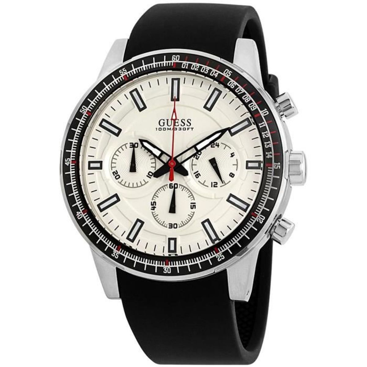 GUESS - Reloj Guess Fuel W0802G1 Negro De Silicona Para Hombre