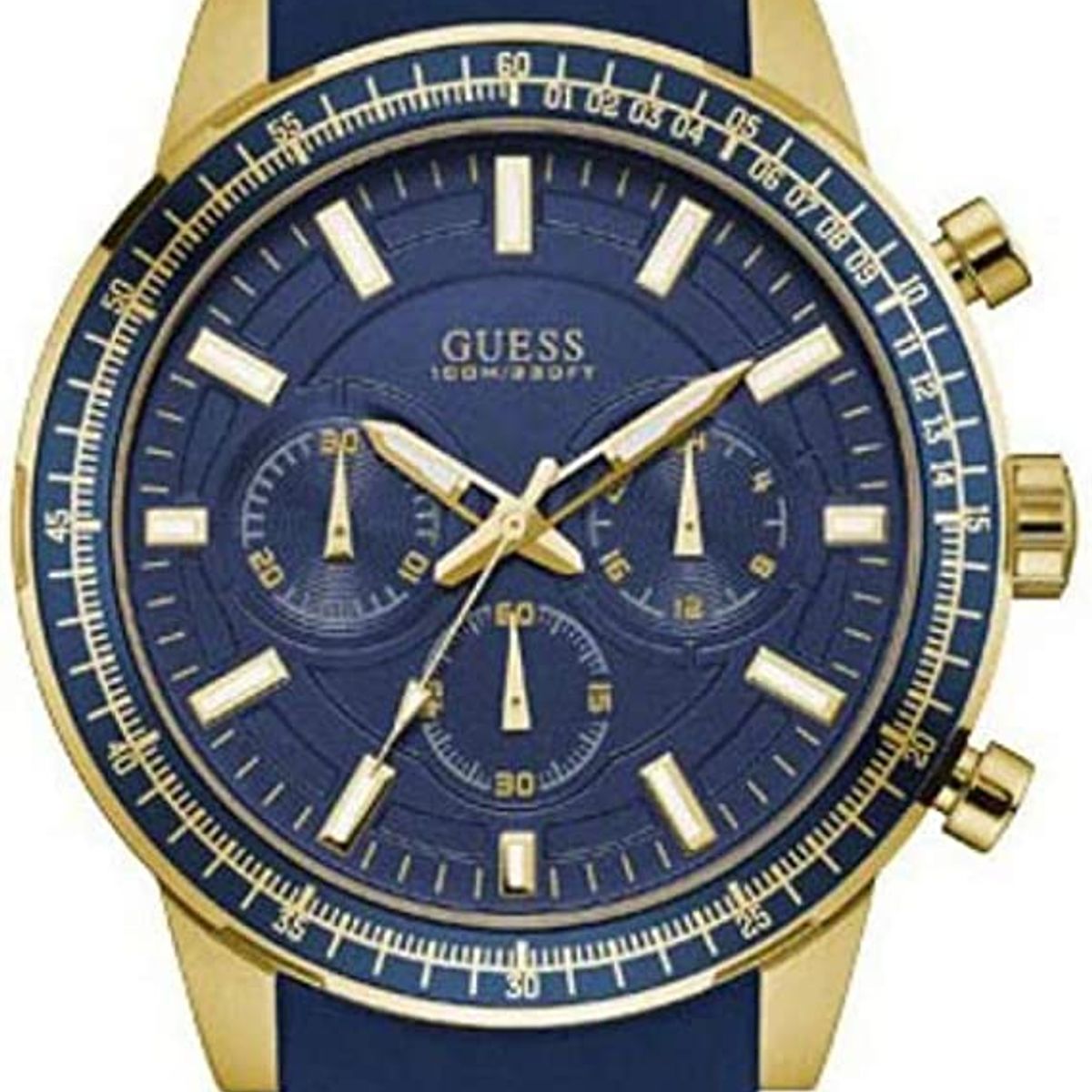 GUESS - Reloj Guess Blue W0802G2 Azul De Silicona Para Hombre