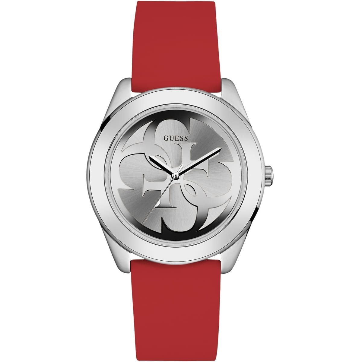 GUESS - Reloj Guess Twist W0911L9 Rojo De Silicona Para Mujer