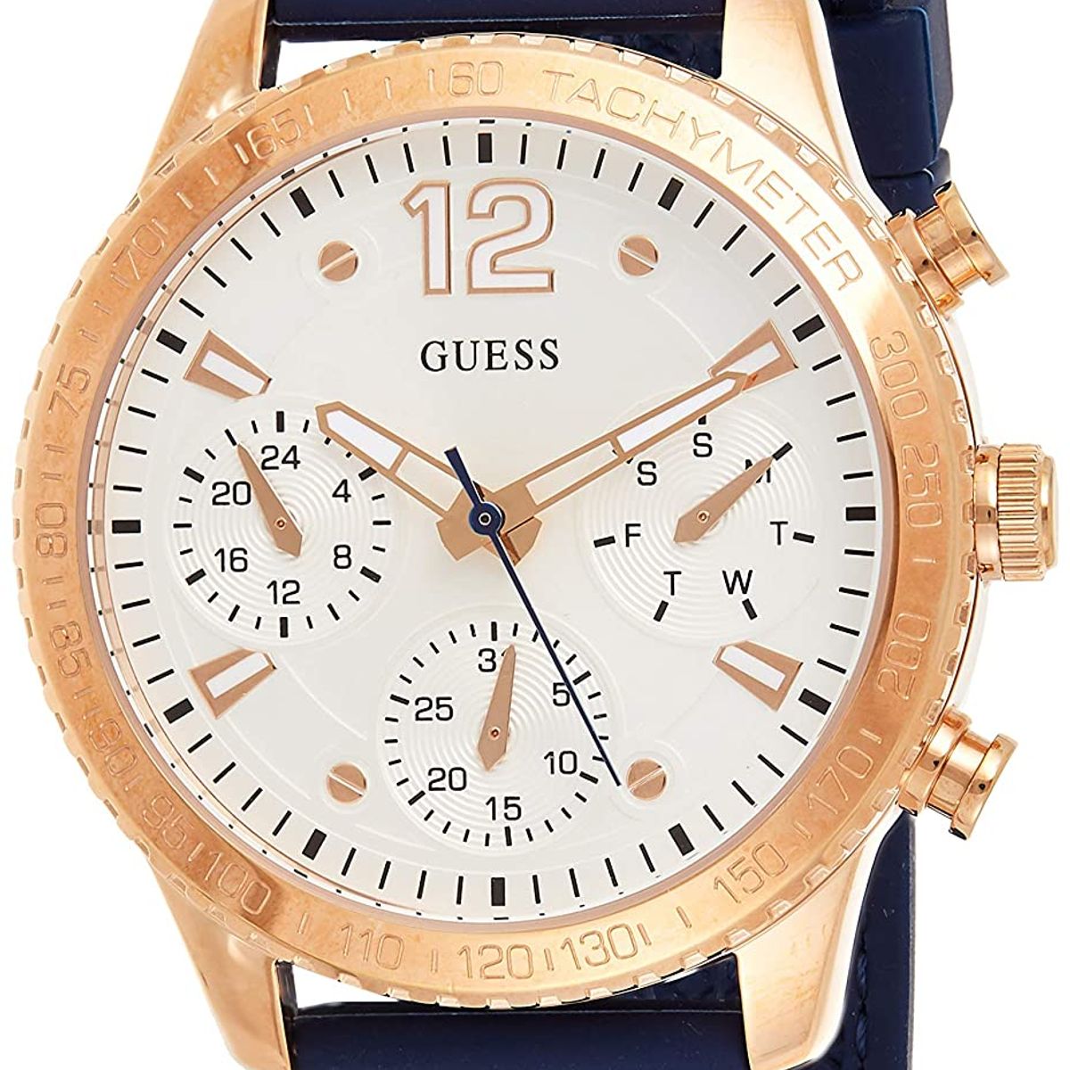 GUESS - Reloj Guess Marina W1025L4 Azul De Silicona Para Mujer