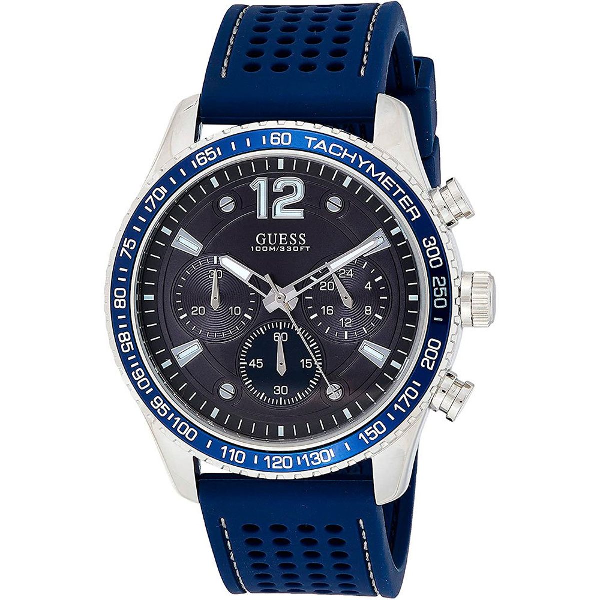 GUESS - Reloj Guess Fleet W0971G2 Azul De Silicona Para Hombre