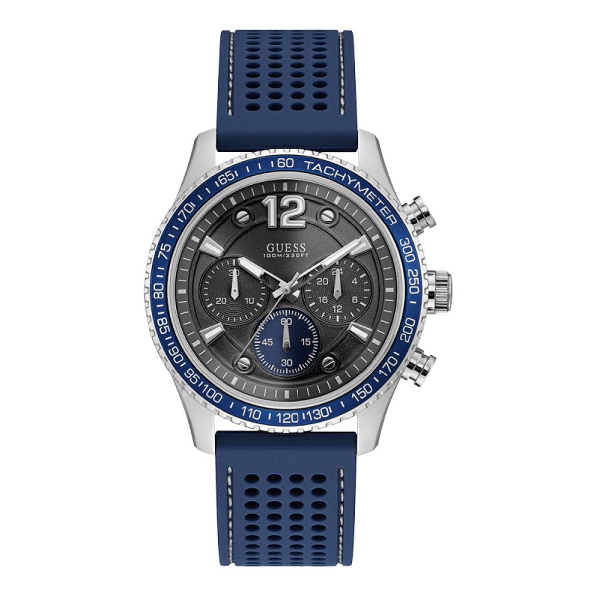 GUESS - Reloj Guess Fleet W0971G2 Azul De Silicona Para Hombre
